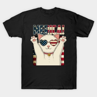 Merica Neko T-Shirt